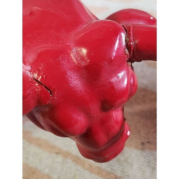 Vintage Ceramic Red Matador and Bull Statues - Picture 10 of 16